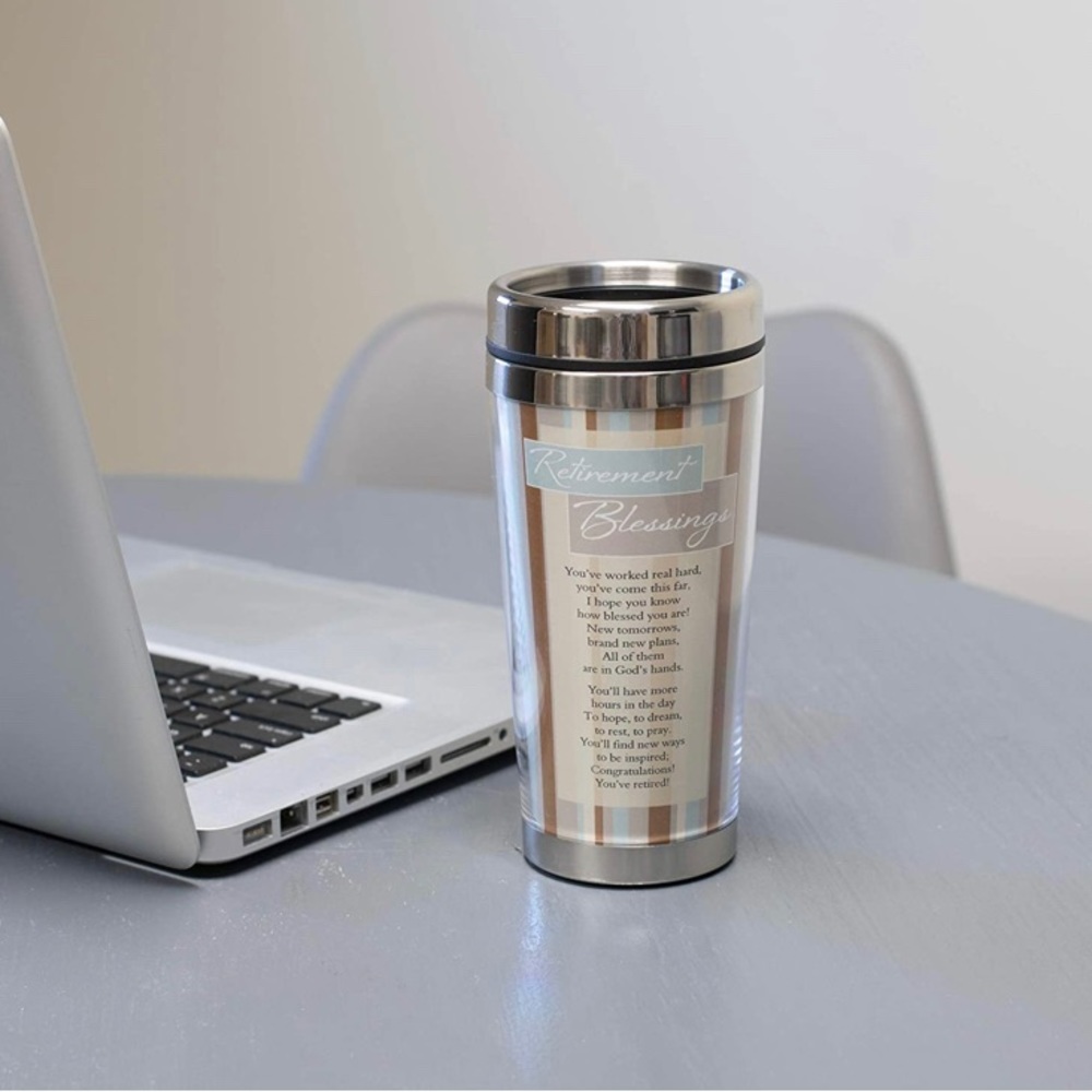 Retirement Gifts Retired Retire Stainless Steel Insulated Travel Mug Lid Gift